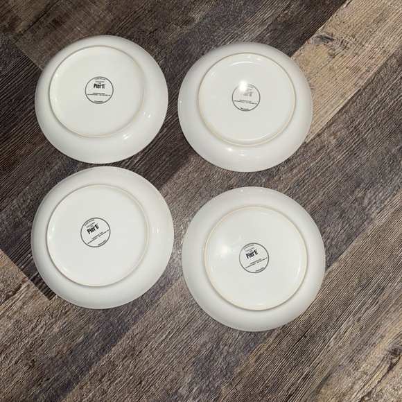 Pier 1 Bunny Salad Plates - White and Gray-set of 4 - Picture 8 of 8